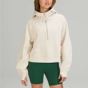 Lululemon Scuba Oversized Half-Zip Hoodie White Opal Size M/L